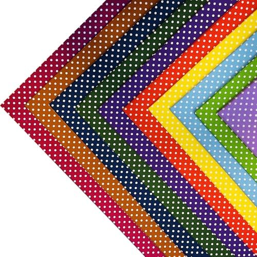 4"x4" 200pcs Cotton Fabric Squares for Sewing Quilting Supplies-Polka Dot