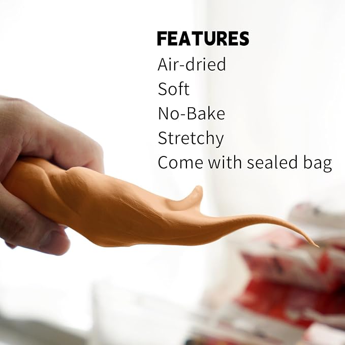 Air Dry Clay Lightweight, Flexible Modeling Clay for Adults Arts and Crafts