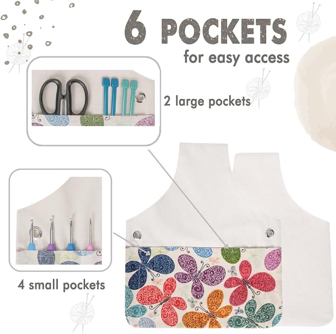 TOGETRUE Yarn Bag, Knitting Crochet Tote Bag, Yarn Storage Bag Organizer