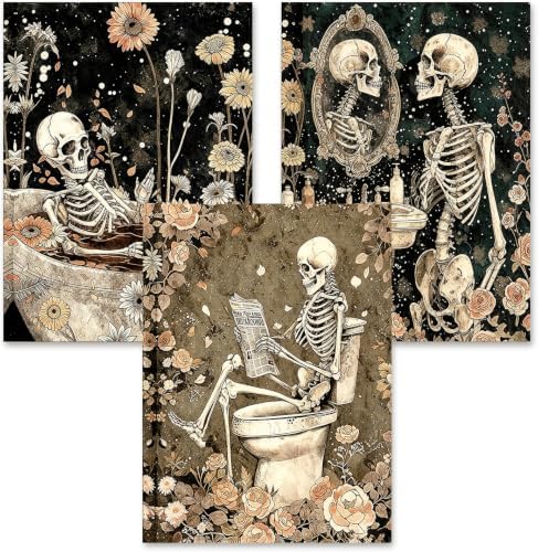 3 Pack Skull Diamond Art Kits for Adult Diamond Painting Kit for Beginner