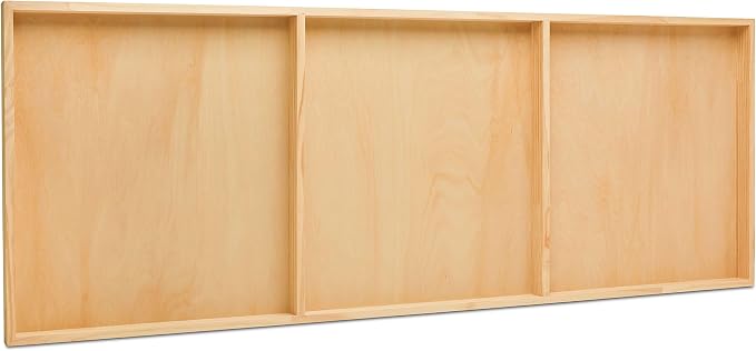 Painting Panel 18 x 48 x 1-1/2-inch, Pack of 5 Large Wood Canvas Boards for Painting, Blank Sign for Wall Art Sets, by Woodpeckers