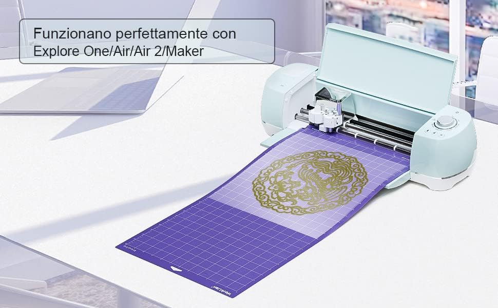 WORKLION Cutting Mat 12x24 Compatible With Explore One/Air/Air 2/Maker Adhesive Variety Sticky（Standard,Light,Strong) Anti-Slip Durable Mat Accessories