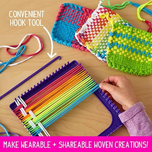 Made By Me Weaving Loom Arts and Crafts Kit, Ultimate Set, 378 Craft Loops