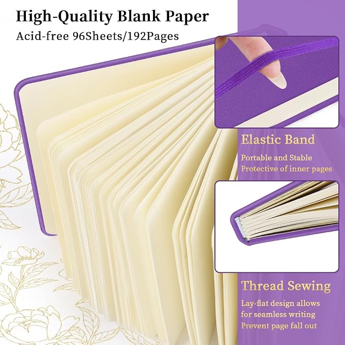 5x5 Pocket Sketch Book,80gsm Hardcover Art Sketchbook for Drawing Journal