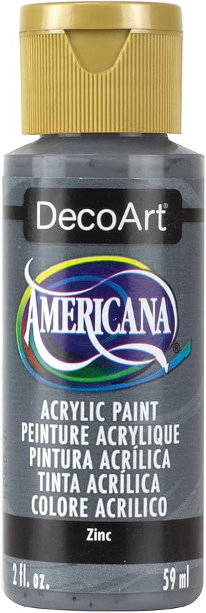 DecoArt Americana Acrylic Paint, 2-Ounce, Zinc