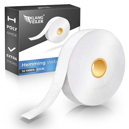 Klangfeiler® Iron on Hemming Tape - Extra Strong - 3/4In32Yd- Iron Required