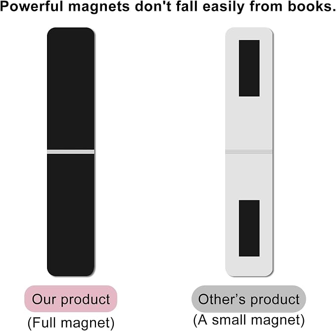 15 Pieces Bookmark, Magnetic Bookmarks for Women, Men, Book Lovers, Page Markers for Students Teachers Reading (Misty, Ocean, Emerald) (Pack of 3)