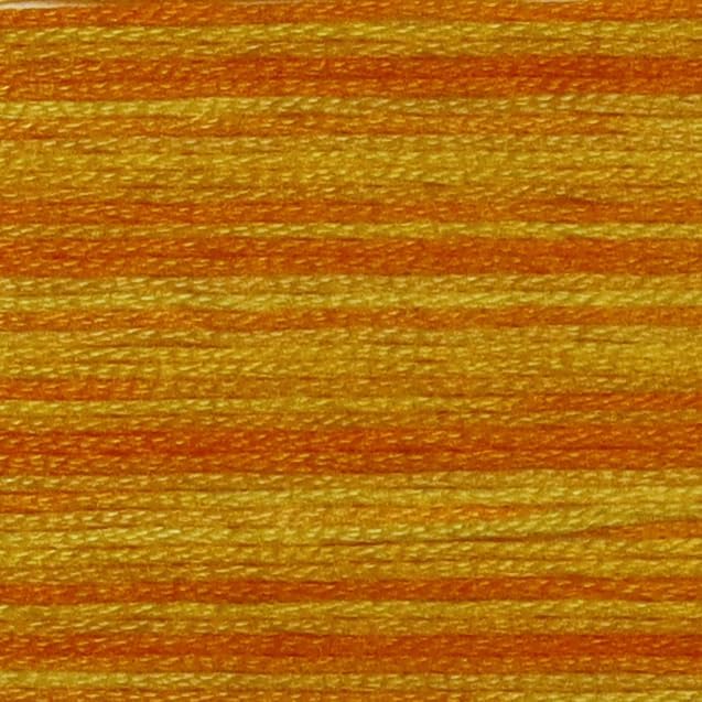 KCS Big skeins of 25 Meters Size 25 Color Variegated Cross Stitch Stranded Threads,6 skeins,90
