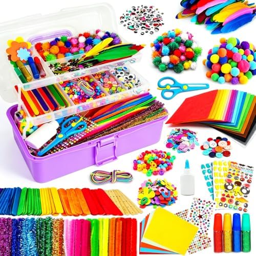 Arts and Crafts Supplies for Kids - Back to School Supplies with Glue Stick