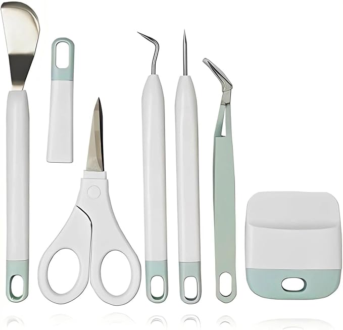 Craft Vinyl Weeding Tools Set, Precision Craft Vinyl Tools Kit, 6pcs Weeding Kits