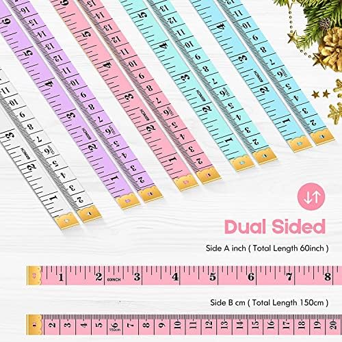 iBayam Soft Tape Measure 60" Double Scale Body & Sewing Tape, 2-Pack