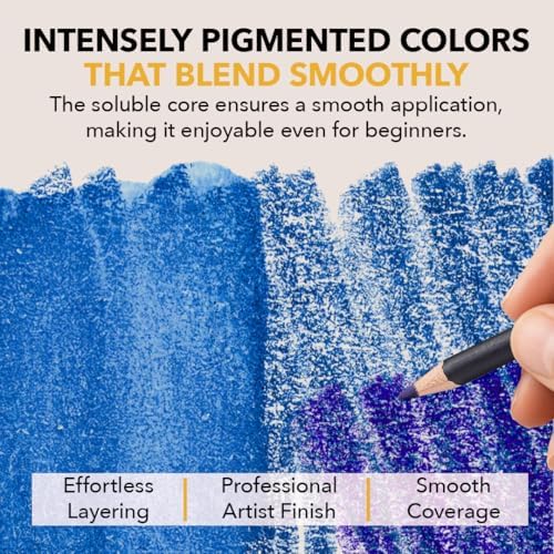 Castle Art Supplies 120 Watercolor Pencils for Adults - Professional Grade