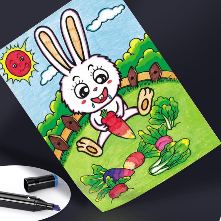 ZECHOMA 262 Colors Alcohol Markers Artist Drawing Art Dual Tip Markers Perfect for Kids Boys Girls Students Adult