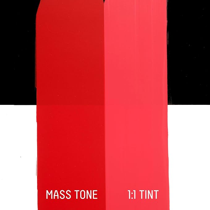 Liquitex BASICS Acrylic Paint, 4-oz Tube, Pyrrole Red | Medium Viscosity, Satin Finish, Lightfast, Fine Art Pigments, Range of Opacities, Easy Blending