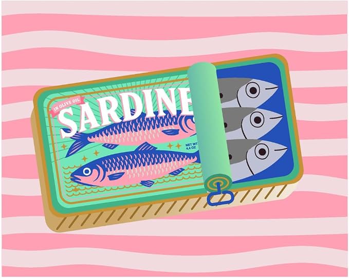 Pink Picasso Paint by Number Kit, All Ages, 8x10, Sealed with a Fish | Mid Century Modern Collection, Acrylic Paints and Brushes included, Pre-printed high quality canvas, DIY art kit, Gift-ready