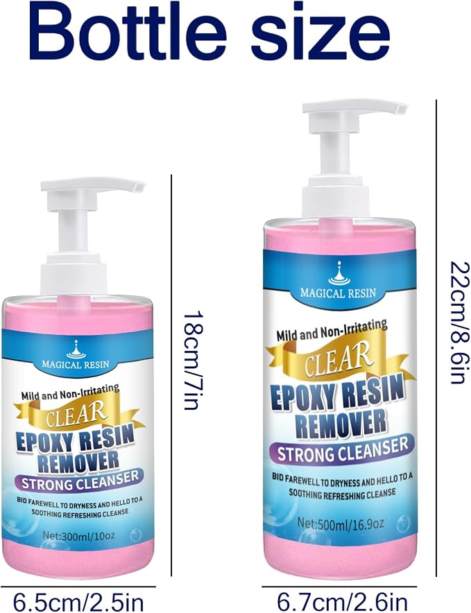 Hands Resin Remover Gel - All Natural Epoxy Resin Cleaner - Magical Cleanser for Artists - Epoxy Remover - Glue, Silicone, Paint & Glitter Soap- For Soft and Moisturized Skin