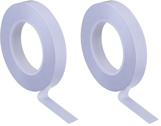 EBOOT Double Sided Adhesive Tape (55 Yards) for Gifts, Photos, Documents, Wallpaper, Scrapbooking, Crafts, Ribbon, Cards and Boxes (1/2 Inch) (Pack of 2)