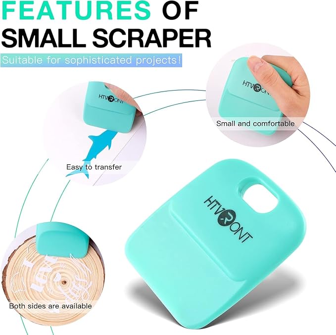 HTVRONT Vinyl Scraper - 2Pack Scraper Tools for Vinyl