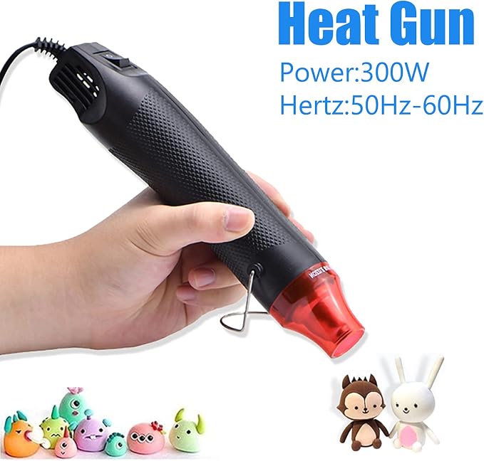Heat Gun, Mini Hot Air Gun for DIY Crafts Portable Heat Air Gun Tool for Embossing Shrink Wrapping Drying Paint | DIY Crafts, Portable, Embossing, Shrink Wrapping, Drying Paint