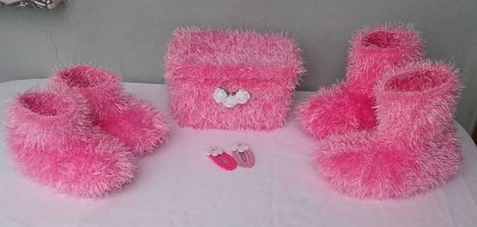 Eyelash Fun Fur Yarn Premium 100% Polyester 164 Yds (150 Mt), 3.53 Oz (100 Gr) Colorful Crochet Yarn Dıy Hand Knitting (Candy Pink, 3 Skein)