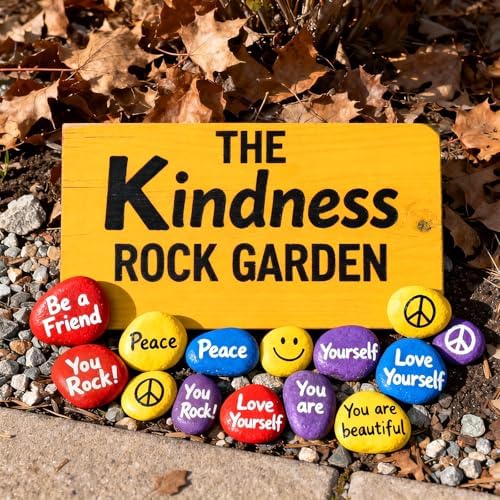 Simetufy 100Pcs 2"-3" River Rocks for Painting Bulk, Flat & Smooth Natural