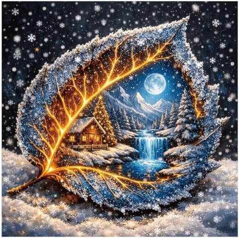 Kulvci Landscape Diamond Painting Kit for Adults, Diamond Art Kit 12x12inch