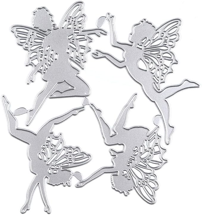 Cutting Dies Metal, Small Angel Embossing Stencils for DIY Scrapbooking Photo Album Decorative DIY Paper Cards Making Gift, Metallic Die Cut