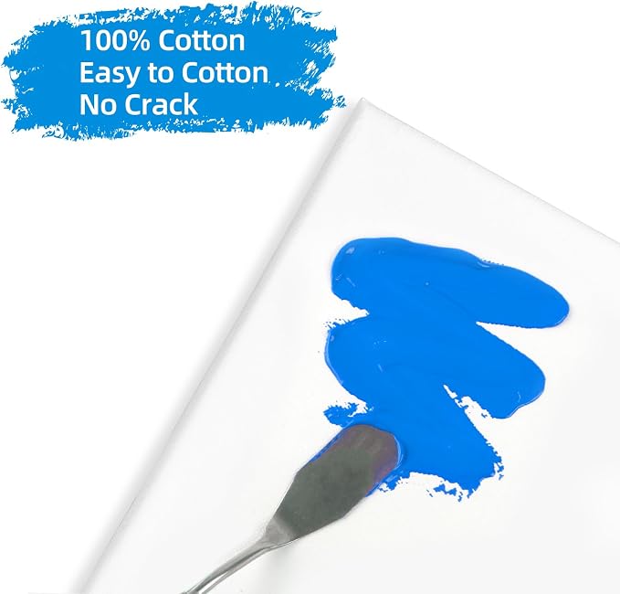 2 Pack 30x40 Canvas Stretched Canvases for Painting | Large Canvas for Painting, White Painting Canvases for Acrylic, Oil, Tempera, Watercolor or Other Paints (4Pack)