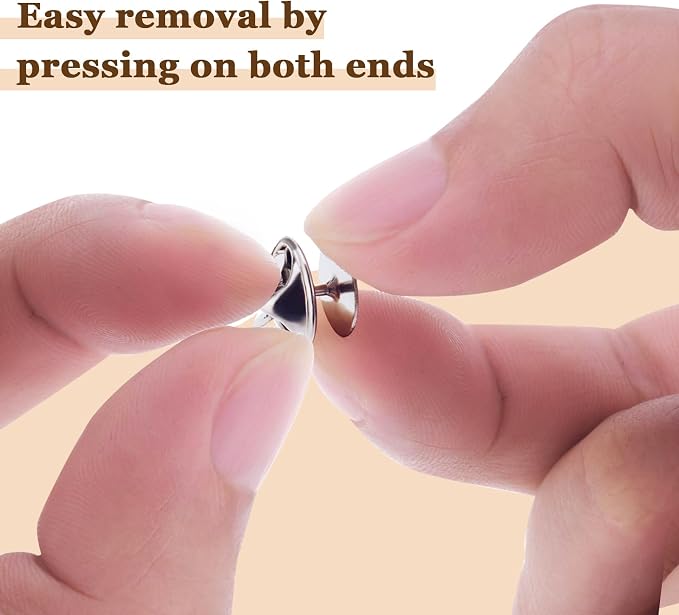 50 Pairs Silver Pin Backs Replacement