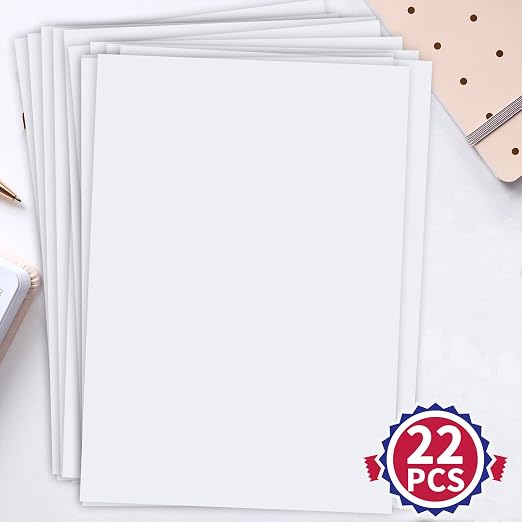 22 Sheets Clear Double Sided Adhesive Tape Sheets for Craft, DIY Art | Sticky Tumbler Tape Wide Large Double Sided Tape Sheets for Home Decorative Tape
