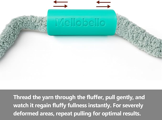 Chunky Yarn Fluffer - Efficient Fluffing Tool for Jumbo Bulky Chenille Yarn - Essential Revive Accessory for Hand Knitting & Blanket Crocheting,Green