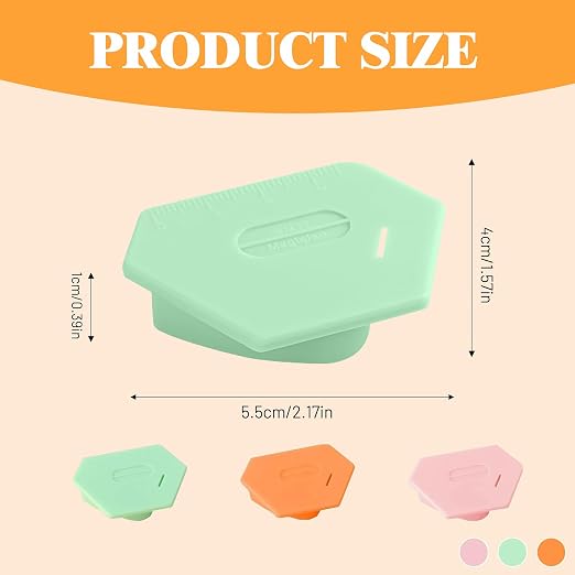 3 Pack Magnetic Seam Guide for Sewing Machine, Upgraded Multifunctional Polygonal Hemmer Guide with Scale, Universal Sewing Accessories Supplies for Magnet Making Machines (3color)