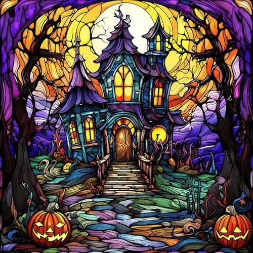 Halloween Diamond Art Kits for Adults,Diamond Painting Kits for Beginner 5D
