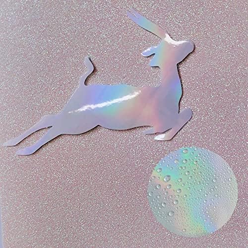 32 Sheets Holographic Sticker Paper Clear Laminating Sheets Adhesive Paper | Transparent Waterproof Rainbow Vinyl Sticker Paper A4 Size Holographic Laminate Sheets for DIY Crafts, with 4 Styles Mixed
