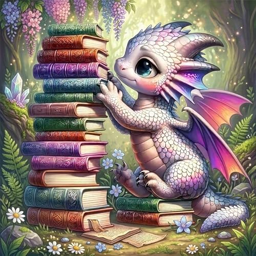 WNPOKN Dragon Diamond Art Kits for Adults 13.8x13.8Inch