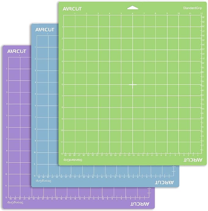 AIRCUT Cutting Mat for Cricut Maker and Explore Series, 3PC Variety Mats