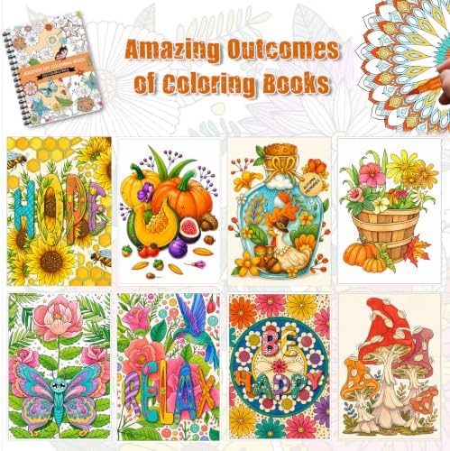 Adult Coloring Book Set ,36 Markers 30 Patterns (Mandala Animal Flowers)
