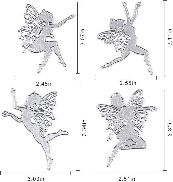 Cutting Dies Metal, Small Angel Embossing Stencils for DIY Scrapbooking Photo Album Decorative DIY Paper Cards Making Gift, Metallic Die Cut