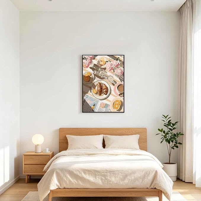 Breakfast Diamond Painting Kits for Adults,Coffee Diamond Art Kits Gem Art