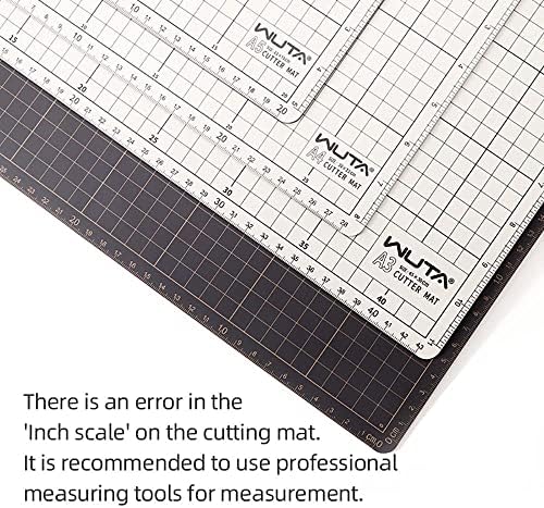 WUTA Self Healing Sewing Mat, Double Sided Non-Slip PVC Cutting Mat A4 Cutting Board for Sewing, Craft, Quilting, Fabric, Scrapbooking Project (9x12inch)