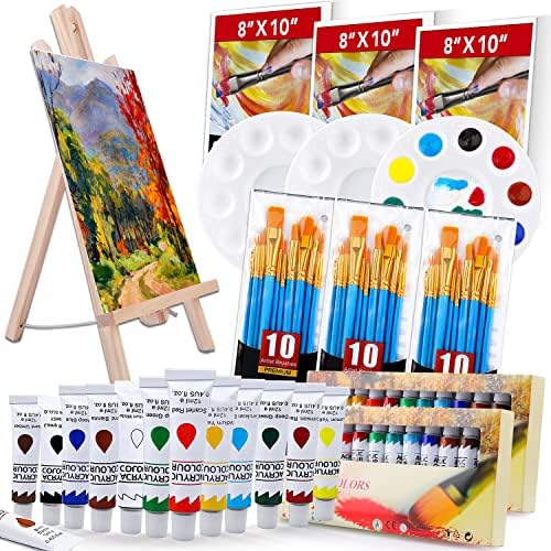 ESRICH Acrylic Paint Set,Painting Supplies with 2 PCS of 12 Paint