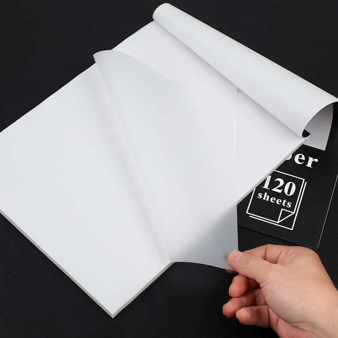 120 Sheets Tracing Paper for Drawing, 8.5”x 11” Trace Paper, Translucent Vellum Paper Tracing Paper Pad, Tracing Pad for Sketching, Preliminary Drawing, Overlaying Images Tracing (Pack of 2)