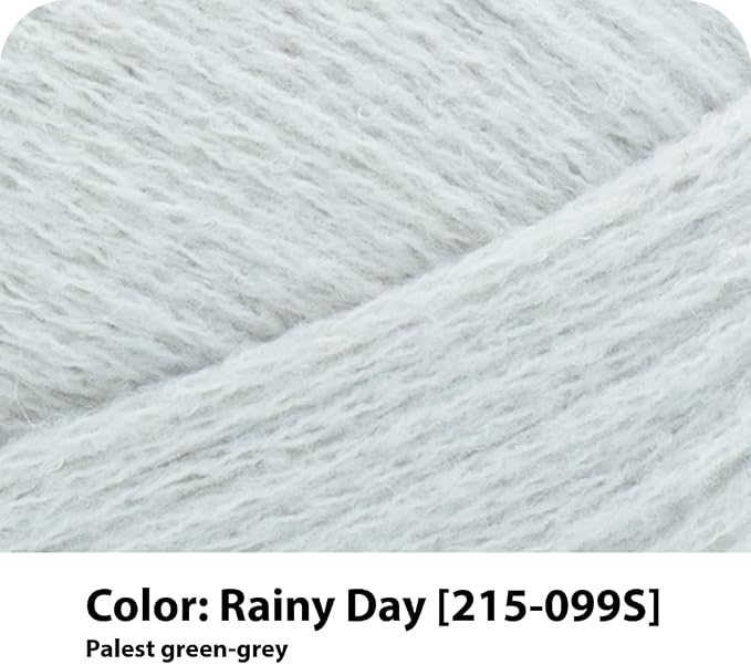 Lion Brand Yarn, Feels Like Butta Soft Yarn, Rainy Day, Off White, 1 Pack | Buttery Soft Machine Washable Worsted Weight Knit Fiber for Cuddly Baby Blankets, Warm Sweaters, Smooth Amigurumis