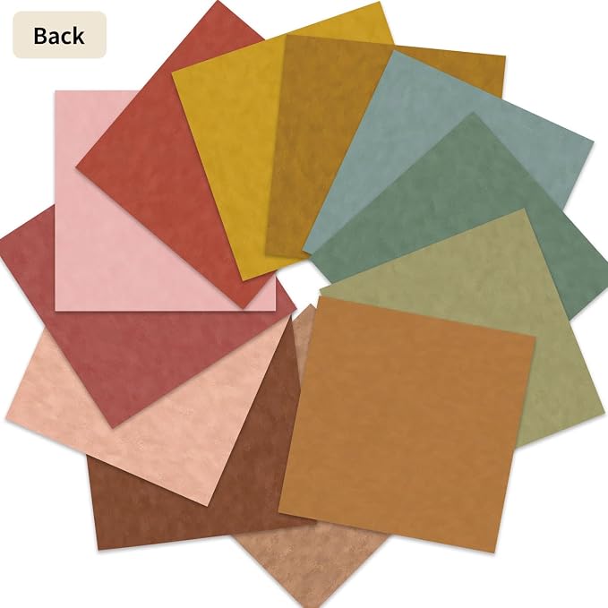 12×12 Boho Scrapbook Paper Vintage Flower Pattern Paper Pad,24 Sheets Double-Sided Bobo Floral Scrapbooking CardStock Papers Pad for Holiday Cardmaking DIY Origami Papers.