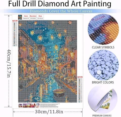 YOLENIX Venice Diamond Art Kits for Adult Diamond Painting Kit for Beginner