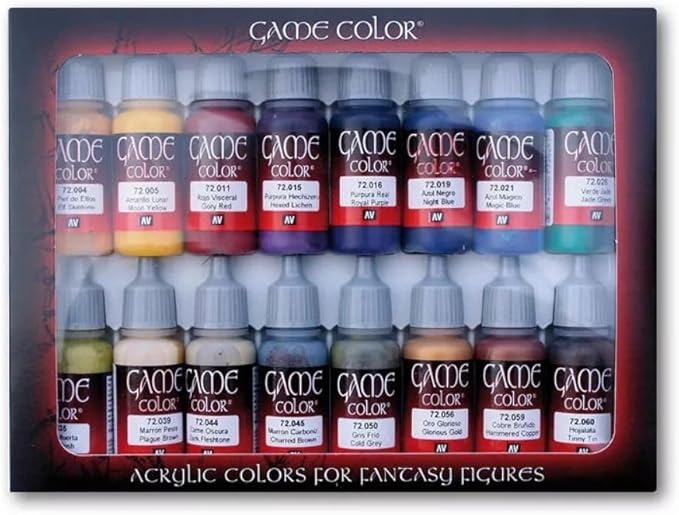 Vallejo - Game Color Advenced Set | Advenced Set for Fantasy and Wargame Figures | 16 Bottles x 18 ml (0.60 fl.oz.)