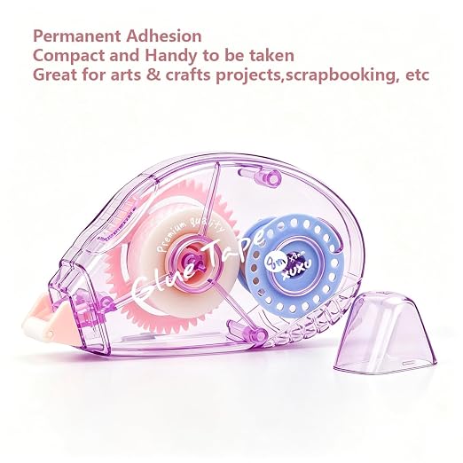 XUXU Colorful Scrapbooking Tape Glue Tape Adhesive Dots Tape