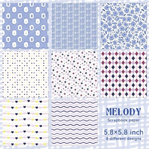 Bomichi 16 Sheets Scrapbook Paper, Vintage Decorative Scrapbook Supplies for Junk Journal Card Making Picture Art Collage DIY 6x6 inches, Plants theme