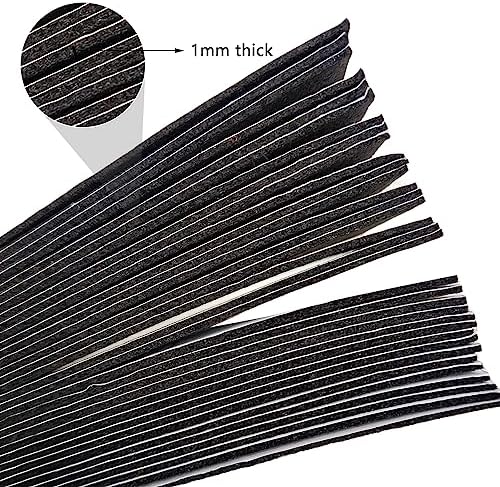 Jtnohx Self Adhesive Felt Sheets Adhesive Backed Felt Fabric Black 33Pcs