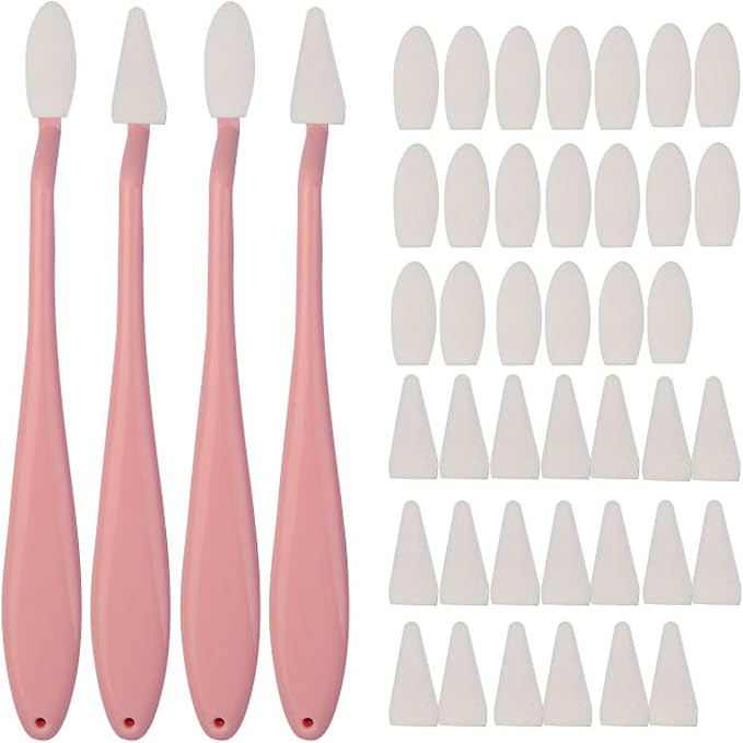 4pcs Paper Art Blending Blenders Stumps, Sketch Trimmer Erase Sponge Wiper, 2 Head Types, 40 Replacement Sponge Wipes, Sketch Drawing Tools Ideal for Highlighting, Shadowing, and Correcting Drawing